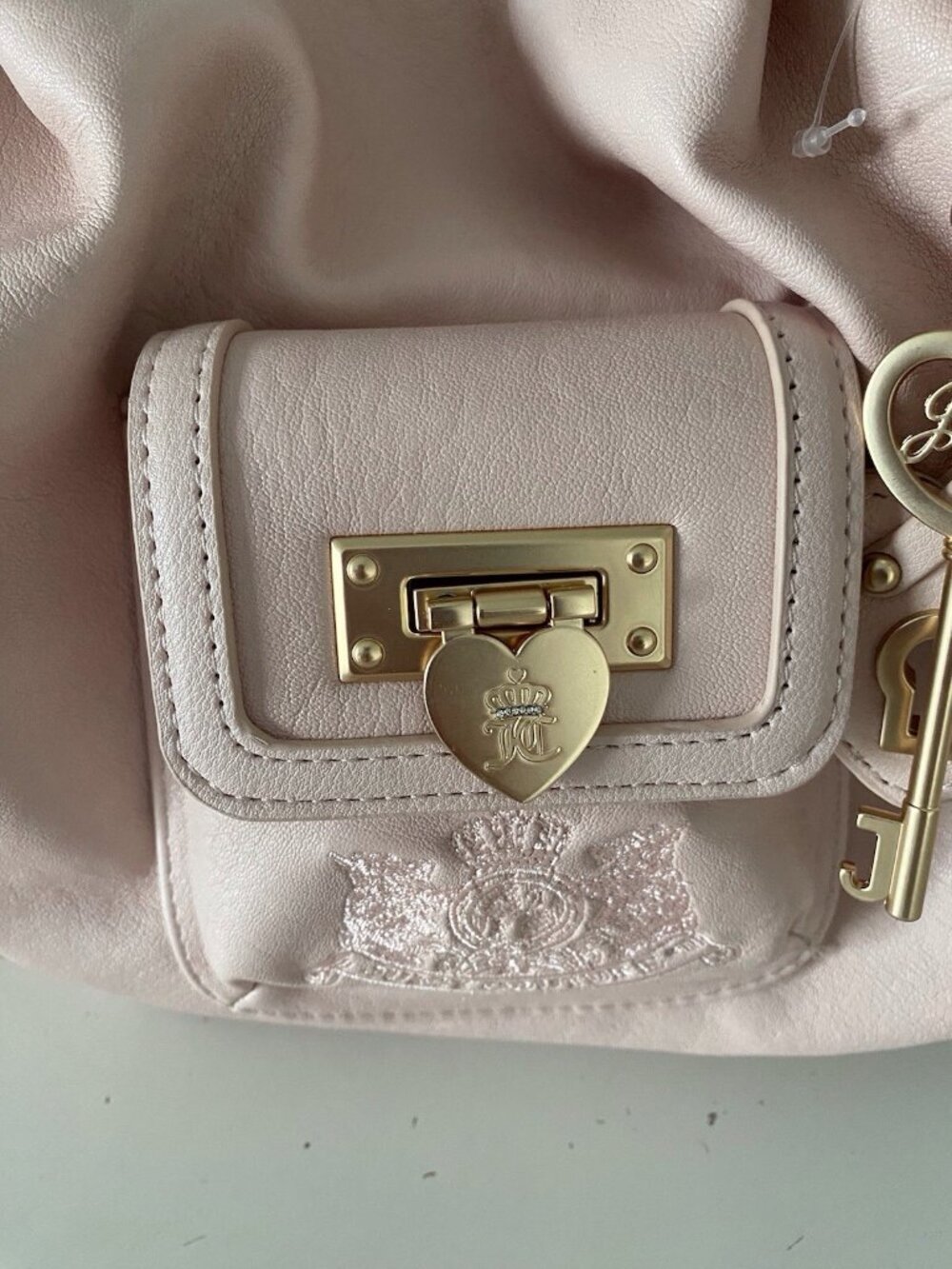 Juicy Couture Royal To Juicy Satchel Bag Purse In Pink Clay W/Charm VIRAL NEW - Picture 2 of 12